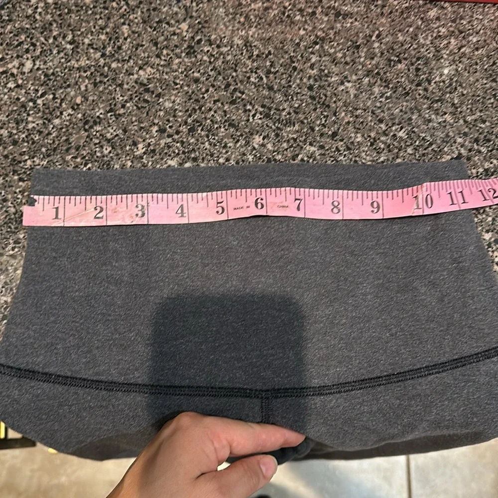 Lululemon Wunder Under Pant (Roll Down) Heathered Black